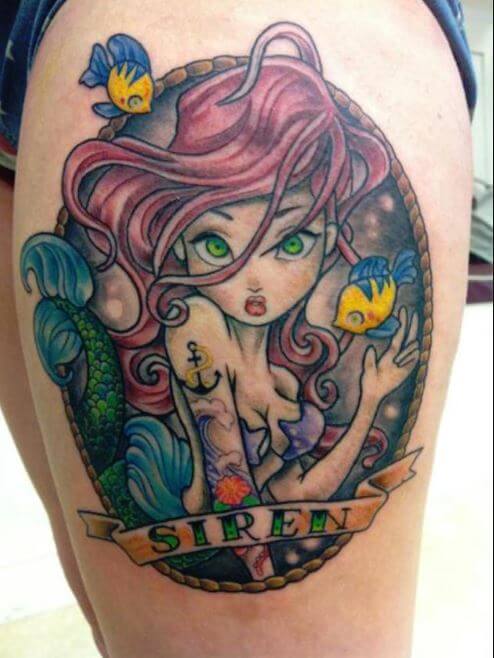 Lil Mermaid Tattoos
