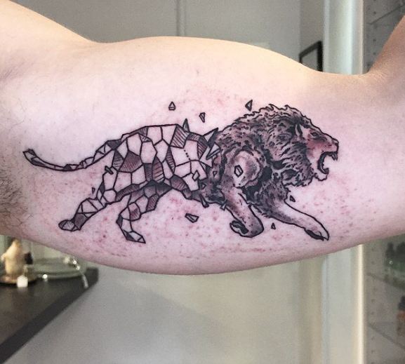 Lion Bicep Tattoos