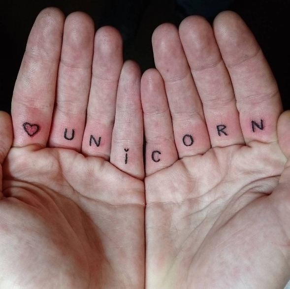 Love Unicorn Tattoos