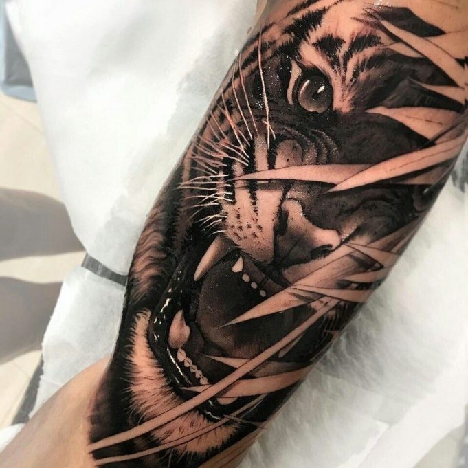 220+ Traditional Panther Tattoos For Men (2022) - Black, Pink & White ...