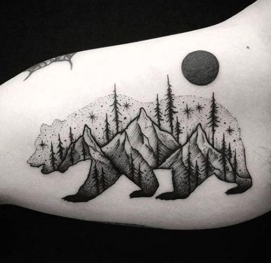 Simple Bear Tattoos