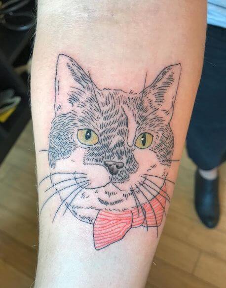 Simple Cat Tattoos