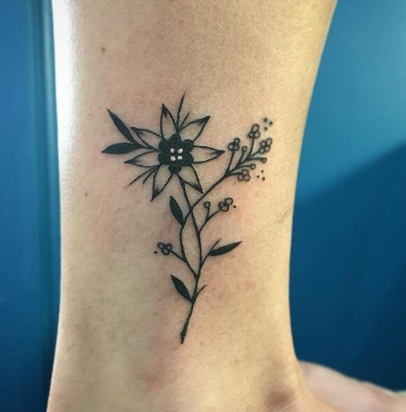 Simple Flower Tattoos