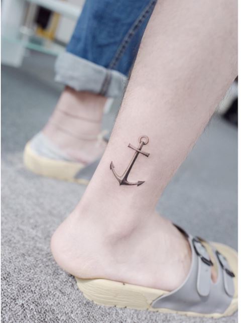 50+ Meaningful Anchor Tattoos For Guys (2023) Traditional Black Designs