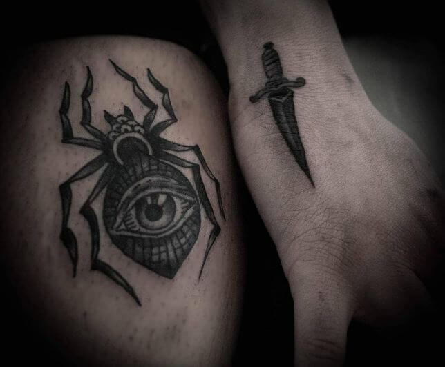 Small Dagger Tattoos