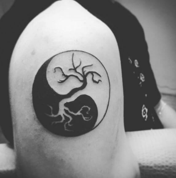 Tree Yin Yang Tattoos