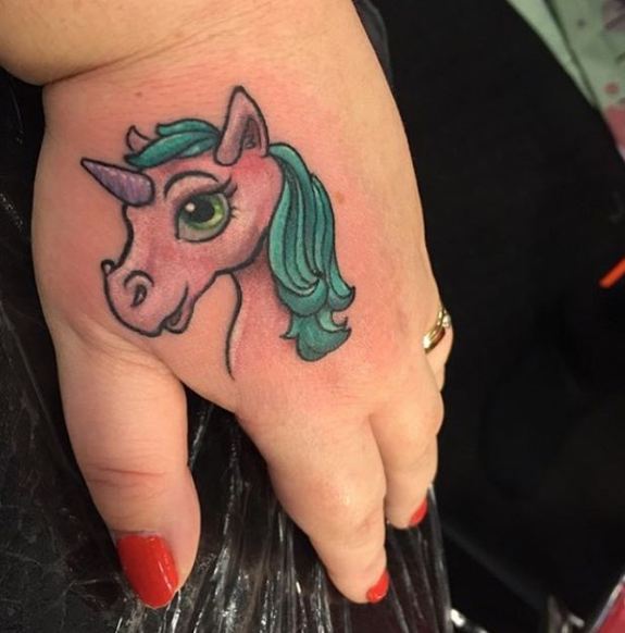 Unicorn Tattoos On Hand
