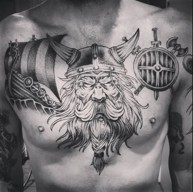 Viking Chest Tattoos