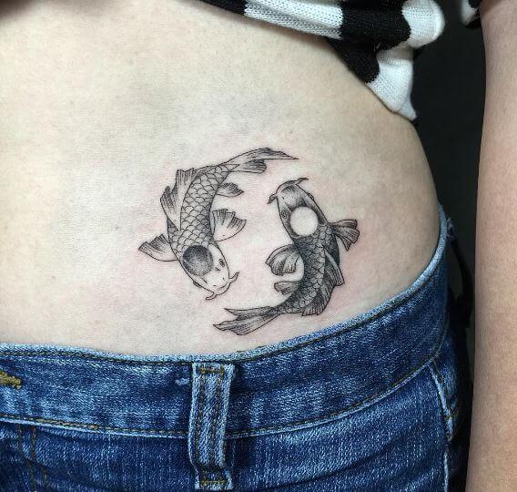 Yin Yang Fish Tattoos