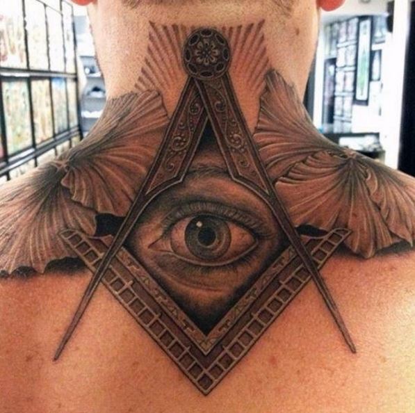 All Seeing Eye Neck Tattoos Design And Ideas For Men