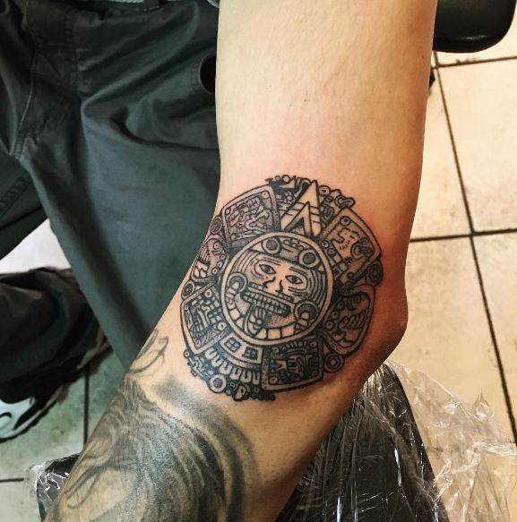Aztec Tattoos Design On Forearm