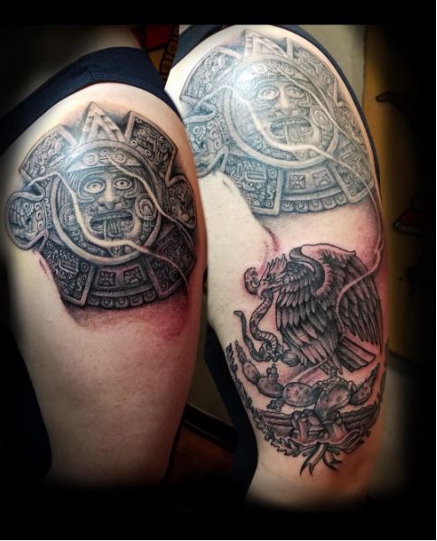 Aztec Tattoos Design On Shoulder