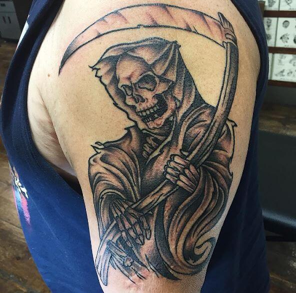 Beautiful Grim Reaper Tattoos For Men