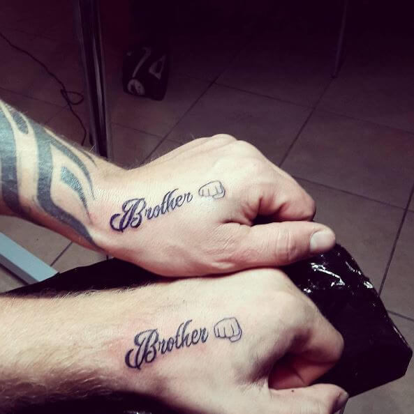 Best Brother Tattoos Design On Wrist
