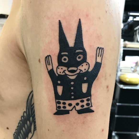 Black Work Tattoo On Arm 18