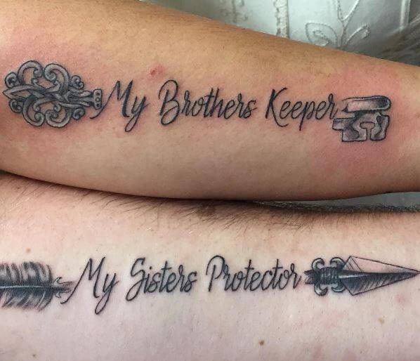 175+ Best Brother Tattoos (2023) Matching Symbols, Memorial Quotes &  Designs for Sisters