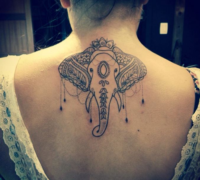 Cute And Impressive Elephant Neck Tattoo Ideas