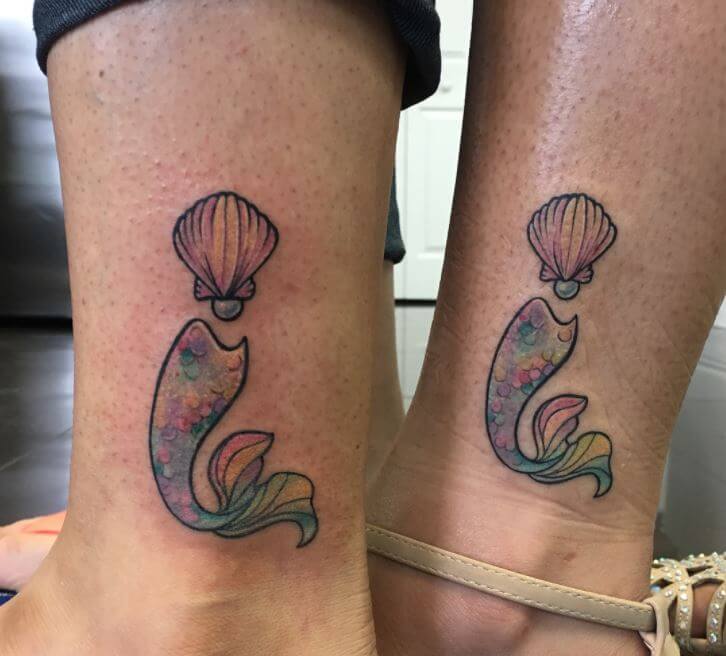 Dolphin Mother Daughter Tattoos