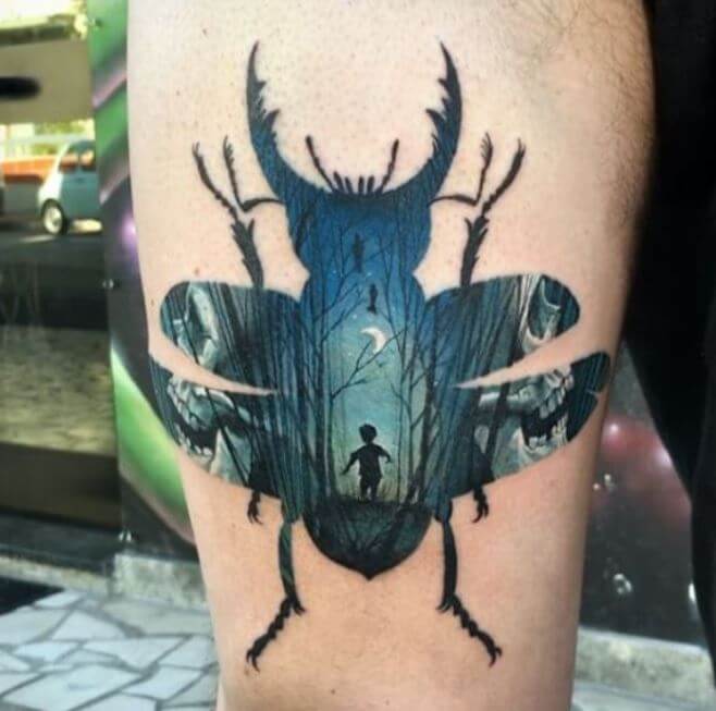 Double Exposure Tattoo Ideas