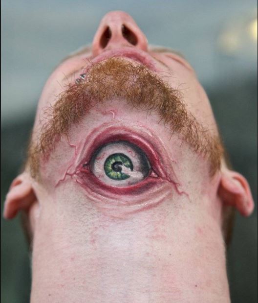 Eye Neck Tattoos Design For Men