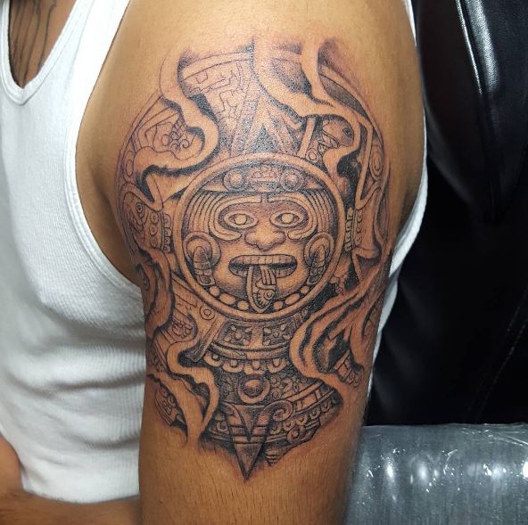 Fabulous And Stylish Aztec Tattoos Design