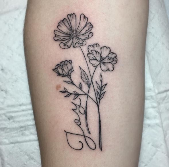 Floral Tattoos Design On Hands