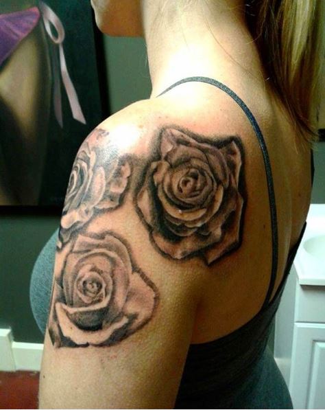 Flower Tattoos Design On Shoulders