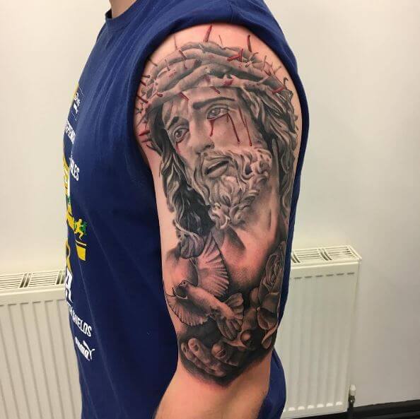Jesus Christ Amazing Tattoos Design