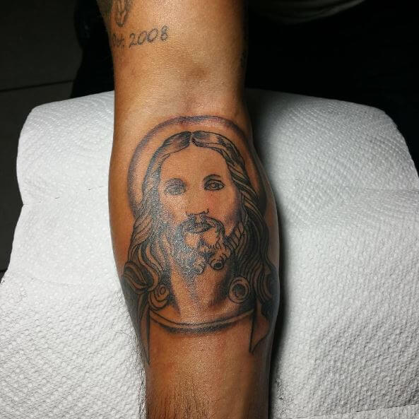 Jesus Tattoo Arm