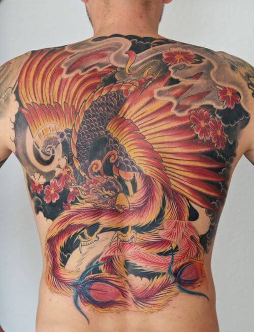 Latest Phoenix Tattoos Design For Boys