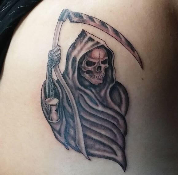 Little Grim Reaper Tattoos Design