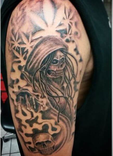 Nice Grim Reaper Tattoos Design