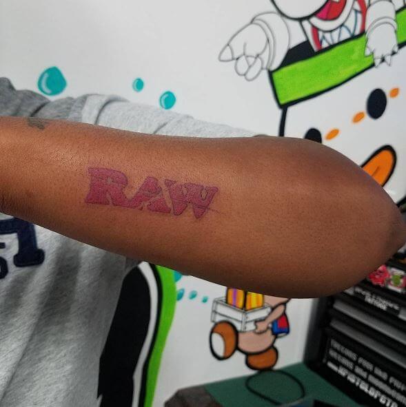 Raw One Word Tattoos Design And Ideas
