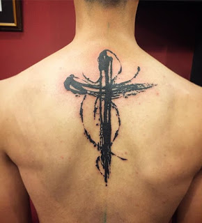 Religious Back Tattoo Ideas For Men