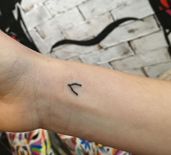Simple Lining Micro Tattoos Design