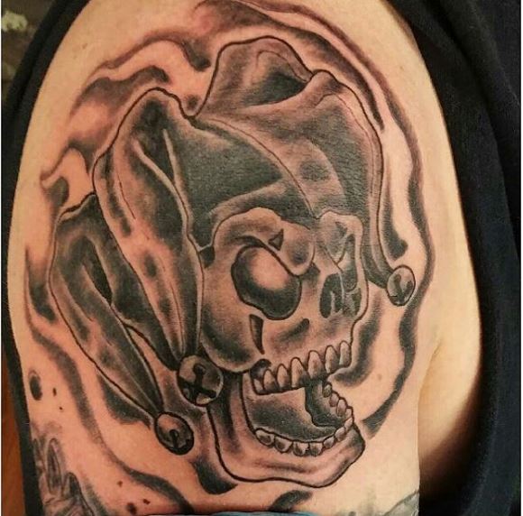 Skull Tattoos Design On Shoulder
