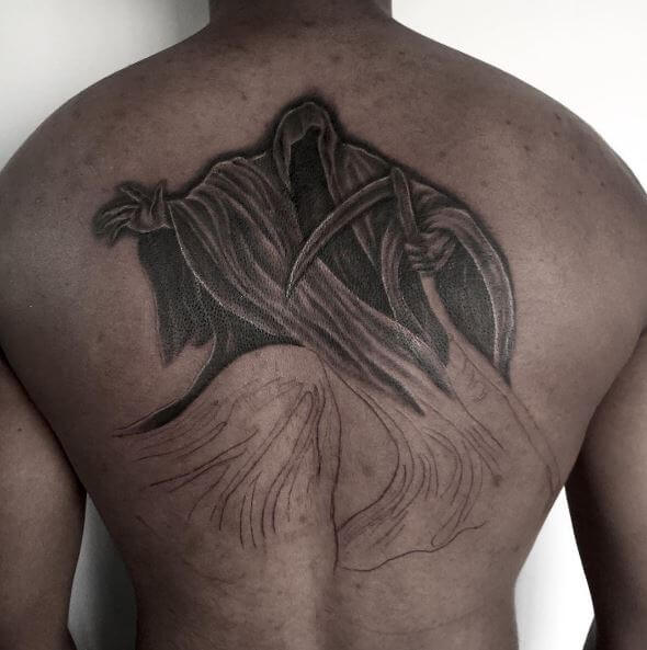 Top Full Size Grim Reaper Tattoos Design And Ideas