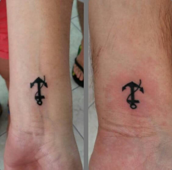 Two Simple Anchor Tattoos Designa Nd Ideas