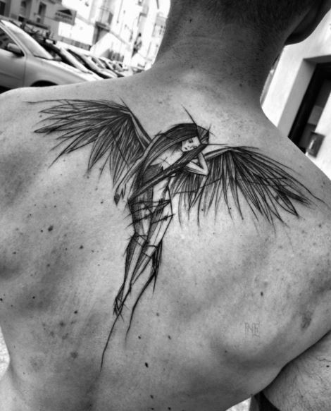 Upper Back Tattoos For Men