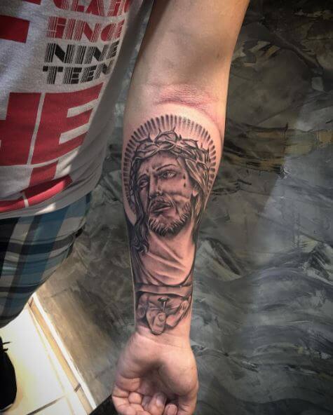 Very Beautiful Jesus Christ Tattoos Design