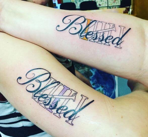 Very Beautiful Sibling Tattoos Design