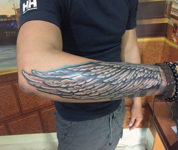 Wing Tattoo On Arm 1