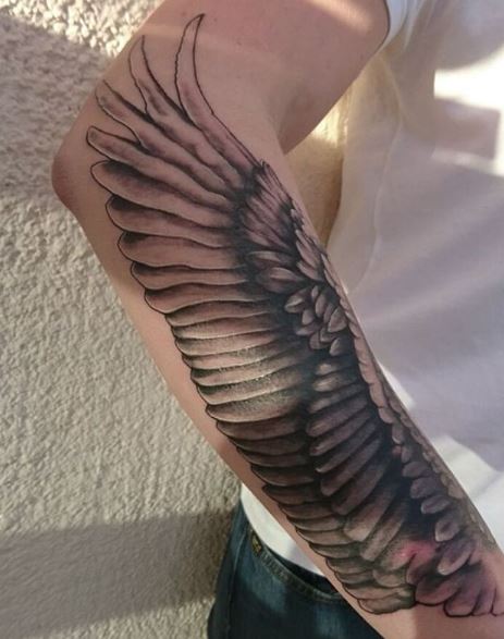 Wing Tattoo On Arm 22