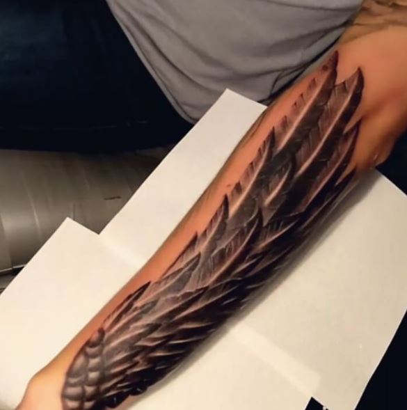 Wing Tattoo On Arm 23
