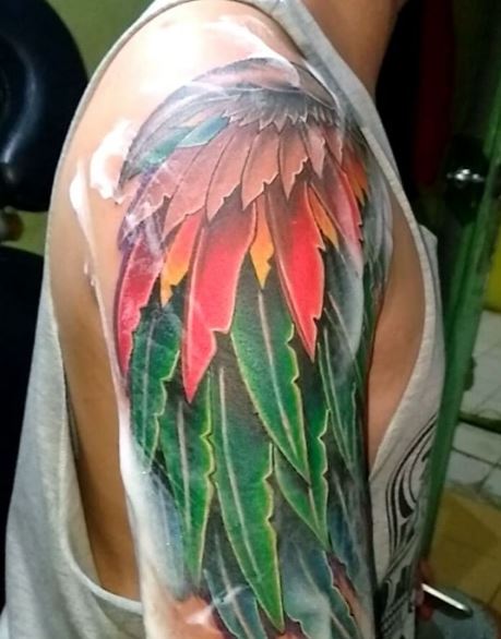 Wing Tattoo On Arm 26