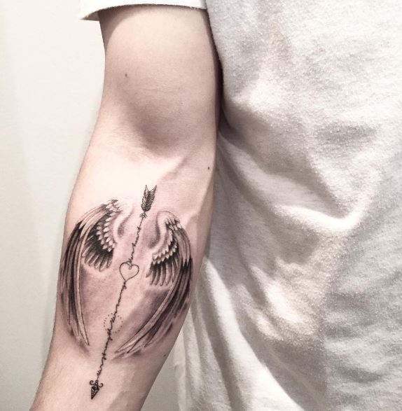 Wing Tattoo On Arm 27