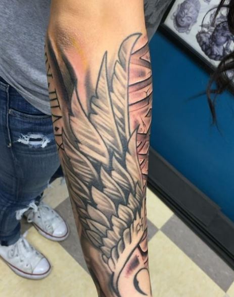 Wing Tattoo On Arm 3