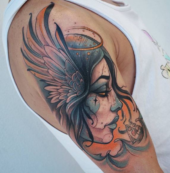 Wing Tattoo On Arm 31