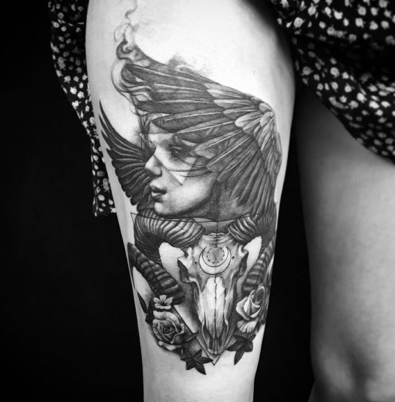 Wing Tattoo On Arm 4