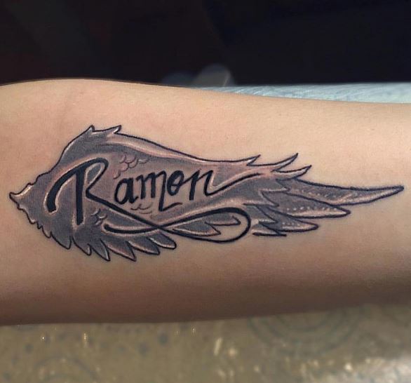 Wing Tattoo On Arm 6